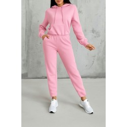 Kadın Uzun Kollu Kapşonlu Bağcıklı üç Iplik Bluz Ve Pantolon Ikili Takım , 28672 Kadın Uzun Kollu Kapşonlu Bağcıklı üç Iplik Bluz Ve Pantolon Ikili Takım , 28672