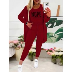 Kadın Askılı Yuvarlak Yaka Yazılı Viskon Iki Iplik Bluz Ceket Ve Pantolon 3lü Takım, 28666 Kadın Askılı Yuvarlak Yaka Yazılı Viskon Iki Iplik Bluz Ceket Ve Pantolon 3lü Takım, 28666