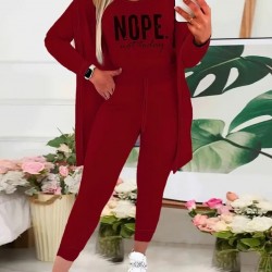 Kadın Askılı Yuvarlak Yaka Yazılı Viskon Iki Iplik Bluz Ceket Ve Pantolon 3lü Takım, 28666 Kadın Askılı Yuvarlak Yaka Yazılı Viskon Iki Iplik Bluz Ceket Ve Pantolon 3lü Takım, 28666