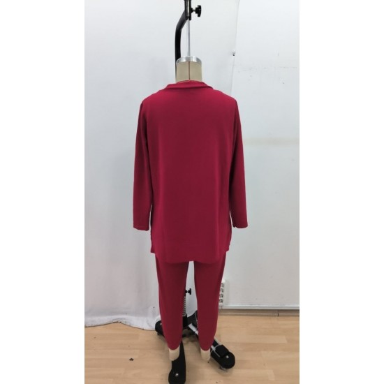 Kadın Askılı Yuvarlak Yaka Yazılı Viskon Iki Iplik Bluz Ceket Ve Pantolon 3lü Takım, 28666 Kadın Askılı Yuvarlak Yaka Yazılı Viskon Iki Iplik Bluz Ceket Ve Pantolon 3lü Takım, 28666