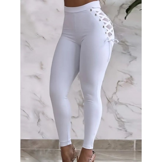 Kadın Yüksek Bel çapraz Bağcıklı Tül Detaylı Dalgıç Tayt , 28691 Kadın Yüksek Bel çapraz Bağcıklı Tül Detaylı Dalgıç Tayt , 28691