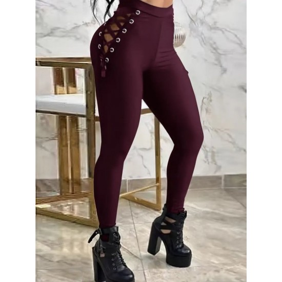 Kadın Yüksek Bel çapraz Bağcıklı Tül Detaylı Dalgıç Tayt , 28690 Kadın Yüksek Bel çapraz Bağcıklı Tül Detaylı Dalgıç Tayt , 28690