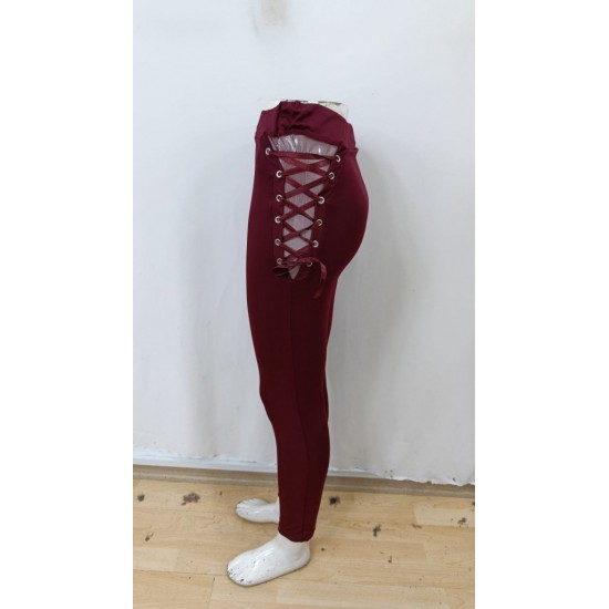 Kadın Yüksek Bel çapraz Bağcıklı Tül Detaylı Dalgıç Tayt , 28690 Kadın Yüksek Bel çapraz Bağcıklı Tül Detaylı Dalgıç Tayt , 28690