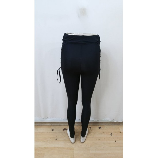 Kadın Yüksek Bel çapraz Bağcıklı Tül Detaylı Dalgıç Tayt , 28689 Kadın Yüksek Bel çapraz Bağcıklı Tül Detaylı Dalgıç Tayt , 28689