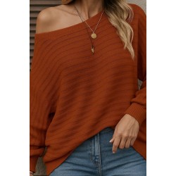 Kadın Uzun Kollu Tek Omuzu Açık Triko Bluz, 28727 Kadın Uzun Kollu Tek Omuzu Açık Triko Bluz, 28727