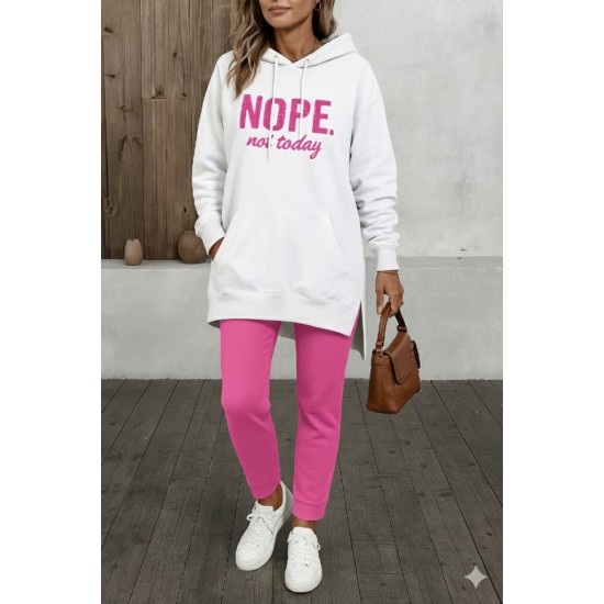 Kadın Uzun Kollu Kapşonlu Bağcıklı Viskon Iki Iplik Sweat, 28721 Kadın Uzun Kollu Kapşonlu Bağcıklı Viskon Iki Iplik Sweat, 28721