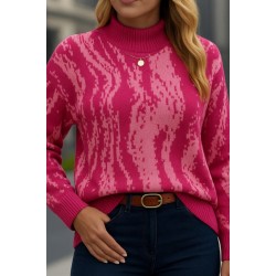 Kadın Uzun Kollu Balıkçı Yaka çok Renkli Triko Bluz , 28718 Kadın Uzun Kollu Balıkçı Yaka çok Renkli Triko Bluz , 28718