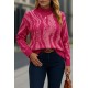 Kadın Uzun Kollu Balıkçı Yaka çok Renkli Triko Bluz , 28718 Kadın Uzun Kollu Balıkçı Yaka çok Renkli Triko Bluz , 28718