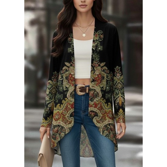 Kadın Uzun Kollu önü Açık Desenli şardonlu Dalgıç Ceket, 28732 Kadın Uzun Kollu önü Açık Desenli şardonlu Dalgıç Ceket, 28732