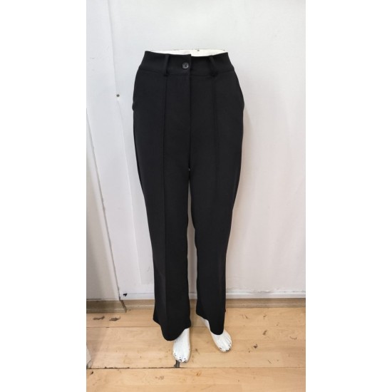 Kadın Yüksek Bel Cepli Ithal Krep Pantolon , 28742 Kadın Yüksek Bel Cepli Ithal Krep Pantolon , 28742