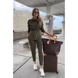 Kadın Uzun Kollu Balıkçı Yaka Belden Lastikli Modal Bluz Ve Pantolon Ikili Takım , 28277 Kadın Uzun Kollu Balıkçı Yaka Belden Lastikli Modal Bluz Ve Pantolon Ikili Takım , 28277