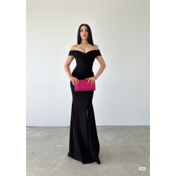 Kadın Madonna Yaka Ithal Krep Maksi Boy Elbise, 25763 Kadın Madonna Yaka Ithal Krep Maksi Boy Elbise, 25763