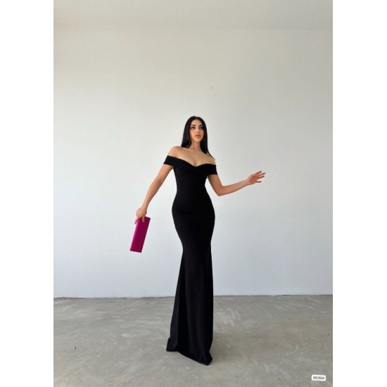 Kadın Madonna Yaka Ithal Krep Maksi Boy Elbise, 25763 Kadın Madonna Yaka Ithal Krep Maksi Boy Elbise, 25763