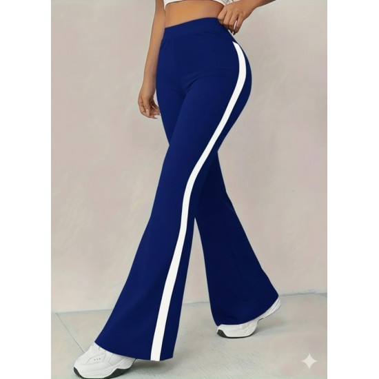 Kadın Yüksek Bel İspanyol Paçalı Yanlardan şerit Detaylı Dalgıç Tayt Pantolon, 28786 Kadın Yüksek Bel İspanyol Paçalı Yanlardan şerit Detaylı Dalgıç Tayt Pantolon, 28786