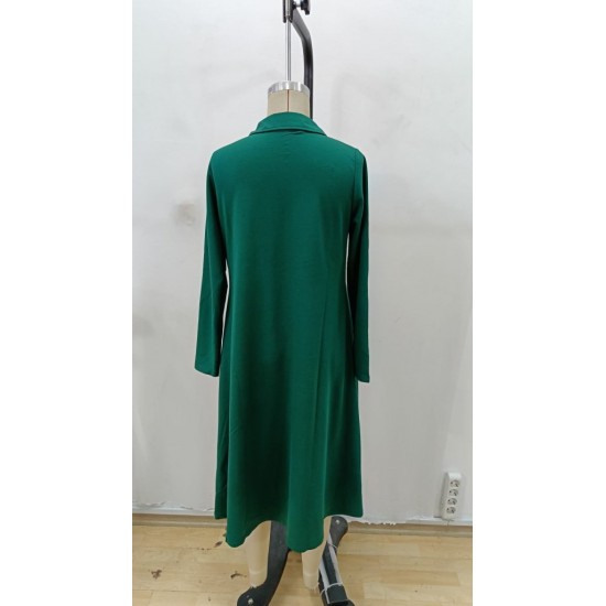 Kadın Uzun Kollu Yakalı Midi Viskon Iki Iplik Elbise, 28779 Kadın Uzun Kollu Yakalı Midi Viskon Iki Iplik Elbise, 28779