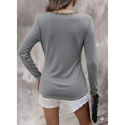 Kadın Uzun Kollu V Yakalı Kaşkorse Bluz, 28774 Kadın Uzun Kollu V Yakalı Kaşkorse Bluz, 28774