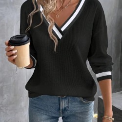 Kadın Uzun Kollu V Yakalı Waffle Bluz , 28386 Kadın Uzun Kollu V Yakalı Waffle Bluz , 28386