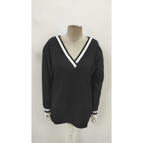 Kadın Uzun Kollu V Yakalı Waffle Bluz , 28386 Kadın Uzun Kollu V Yakalı Waffle Bluz , 28386