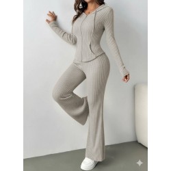 Kadın Uzun Kollu Kapşonlu önden Fermuarlı Kaşkorse Bluz Ve Pantolon Ikili Takım, 28790 Kadın Uzun Kollu Kapşonlu önden Fermuarlı Kaşkorse Bluz Ve Pantolon Ikili Takım, 28790