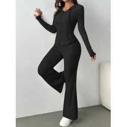 Kadın Uzun Kollu Kapşonlu önden Fermuarlı Kaşkorse Bluz Ve Pantolon Ikili Takım, 28787 Kadın Uzun Kollu Kapşonlu önden Fermuarlı Kaşkorse Bluz Ve Pantolon Ikili Takım, 28787