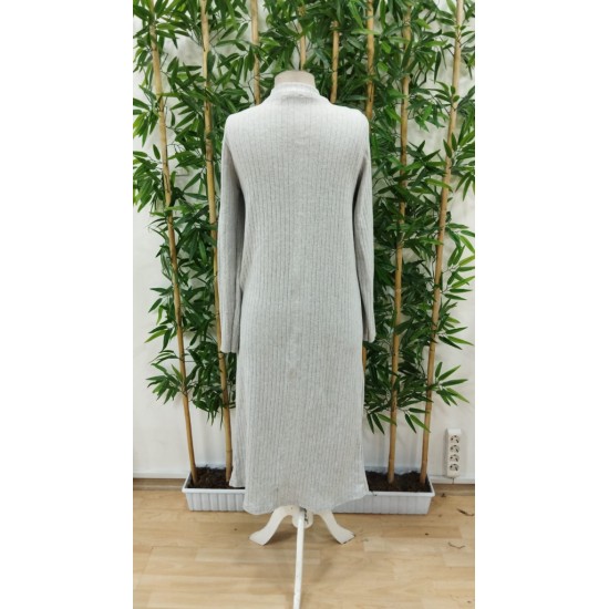 Kadın Uzun Kollu Yarı Balıkçı Yaka şardonlu Kaşkorse Elbise Ve Uzun Hırka Ikili Takım , 22457 Kadın Uzun Kollu Yarı Balıkçı Yaka şardonlu Kaşkorse Elbise Ve Uzun Hırka Ikili Takım , 22457