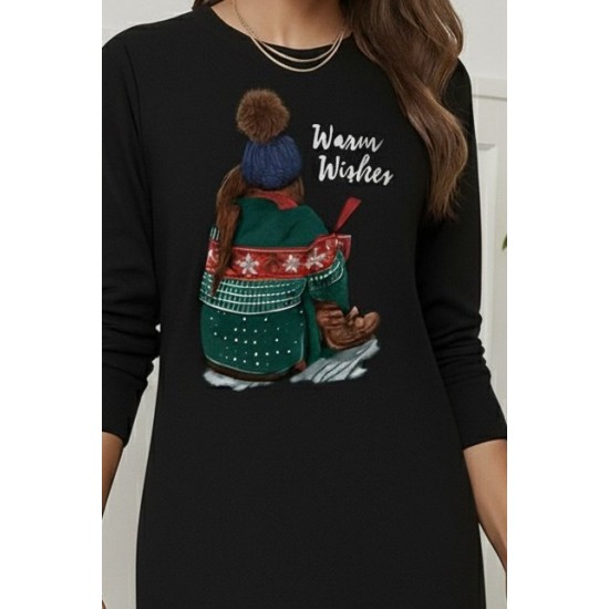 Kadın Uzun Kollu Bisiklet Yaka Desenli Viskon Iki Iplik Elbise , 28822 Kadın Uzun Kollu Bisiklet Yaka Desenli Viskon Iki Iplik Elbise , 28822