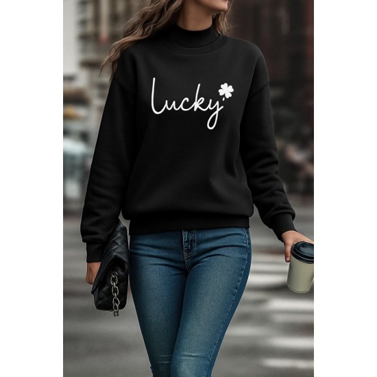 Kadın Uzun Kollu Bisiklet Yaka Viskon Iki Iplik Bluz, 28834