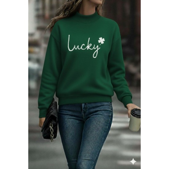 Kadın Uzun Kollu Bisiklet Yaka Viskon Iki Iplik Bluz, 28833