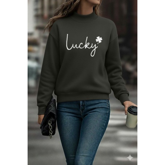 Kadın Uzun Kollu Bisiklet Yaka Viskon Iki Iplik Bluz, 28832