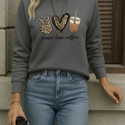 Kadın Uzun Kollu Bisiklet Yaka Kalp Desenli Viskon Iki Iplik Bluz , 28852 Kadın Uzun Kollu Bisiklet Yaka Kalp Desenli Viskon Iki Iplik Bluz , 28852