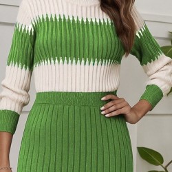 Kadın Uzun Kollu Triko Etekli Takım, 28872 Kadın Uzun Kollu Triko Etekli Takım, 28872