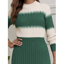 Kadın Uzun Kollu Triko Etekli Takım, 28871 Kadın Uzun Kollu Triko Etekli Takım, 28871