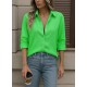 Kadın Uzun Kollu Yakalı önden Düğmeli Gömlek, 28864