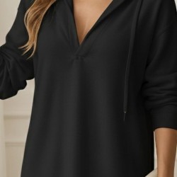 Kadın Uzun Kollu Kapüşonlu Yakası Açık Modal Elbise , 28862 Kadın Uzun Kollu Kapüşonlu Yakası Açık Modal Elbise , 28862