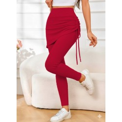 Kadın Yüksek Bel Yandan Büzgülü Alttan Uzun Kaşkorse Tayt Etek, 28594