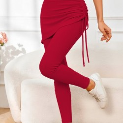 Kadın Yüksek Bel Yandan Büzgülü Alttan Uzun Kaşkorse Tayt Etek, 28594