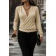 Kadın Uzun Kollu Kruvaze Yaka Sandy Bluz, 28885 Kadın Uzun Kollu Kruvaze Yaka Sandy Bluz, 28885