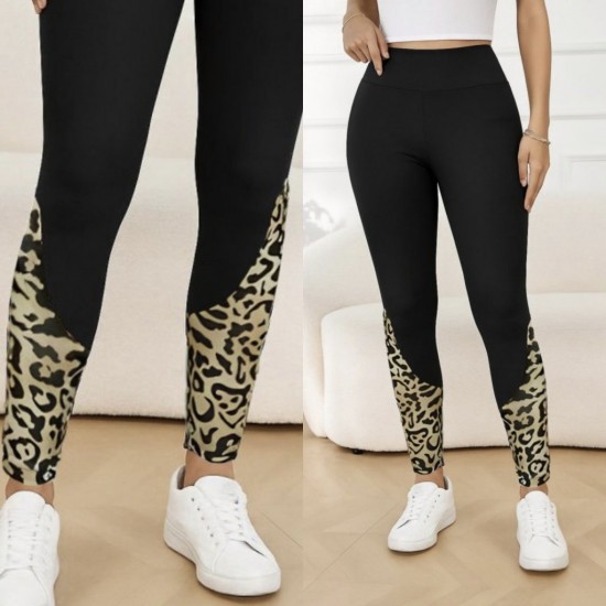 Kadın Yüksek Bel Leopar Detaylı Dalgıç Spor Tayt, 28916 Kadın Yüksek Bel Leopar Detaylı Dalgıç Spor Tayt, 28916