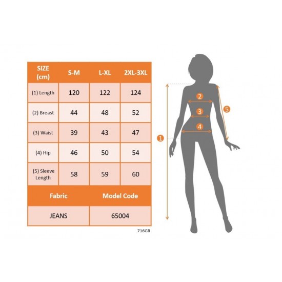 Kadın Uzun Kollu Yakalı önden Düğmeli Midi Kot Elbise , 28949 Kadın Uzun Kollu Yakalı önden Düğmeli Midi Kot Elbise , 28949