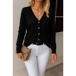 Kasın Uzun Kollu önü Düğmeli Kısa Hırka, 28966