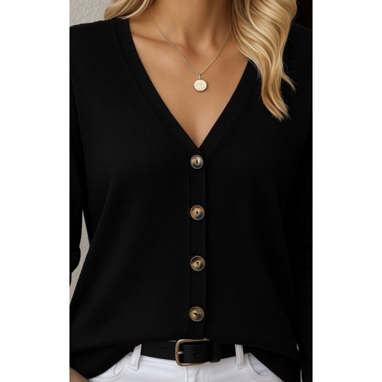 Kasın Uzun Kollu önü Düğmeli Kısa Hırka, 28966 Kasın Uzun Kollu önü Düğmeli Kısa Hırka, 28966