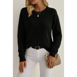 Kadın Uzun Kollu Bisiklet Yaka Düşük Omuz Detaylı Triko Bluz, 28963 Kadın Uzun Kollu Bisiklet Yaka Düşük Omuz Detaylı Triko Bluz, 28963