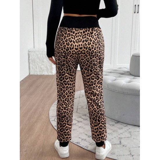 Kadın Yüksek Bel Bağcıklı Desenli Iki Iplik Pantolon , 28970 Kadın Yüksek Bel Bağcıklı Desenli Iki Iplik Pantolon , 28970