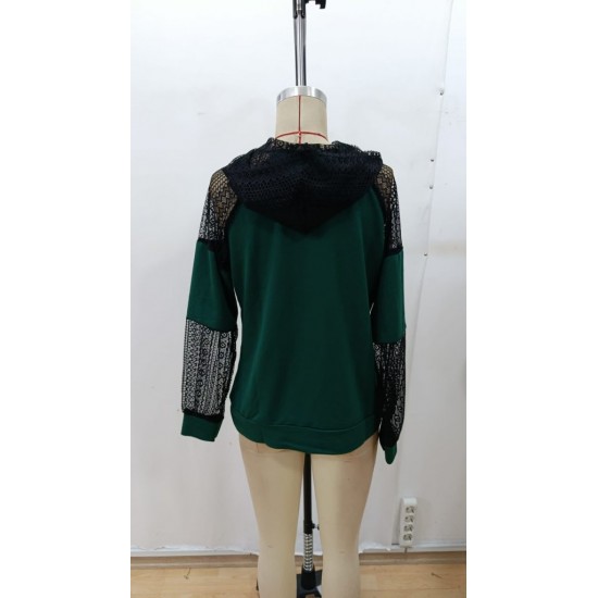 Kadın Uzun Kollu Dantelli Kapşonlu Viskon Iki Iplik Bluz, 28981 Kadın Uzun Kollu Dantelli Kapşonlu Viskon Iki Iplik Bluz, 28981