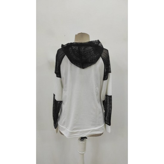 Kadın Uzun Kollu Dantelli Kapşonlu Viskon Iki Iplik Bluz, 28979 Kadın Uzun Kollu Dantelli Kapşonlu Viskon Iki Iplik Bluz, 28979