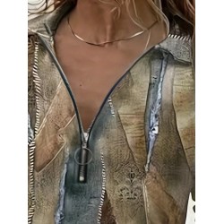 Kadın Uzun Kollu önden Fermuarlı Iki Iplik Bluz , 28976 Kadın Uzun Kollu önden Fermuarlı Iki Iplik Bluz , 28976