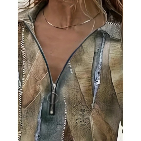 Kadın Uzun Kollu önden Fermuarlı Iki Iplik Bluz , 28976 Kadın Uzun Kollu önden Fermuarlı Iki Iplik Bluz , 28976