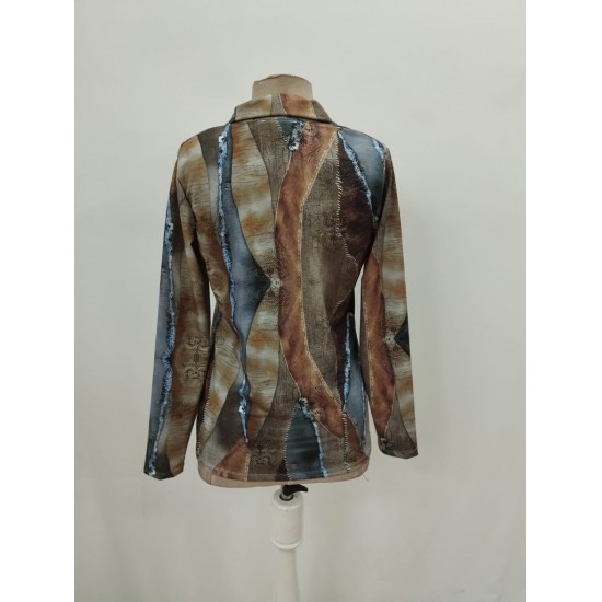 Kadın Uzun Kollu önden Fermuarlı Iki Iplik Bluz , 28976 Kadın Uzun Kollu önden Fermuarlı Iki Iplik Bluz , 28976