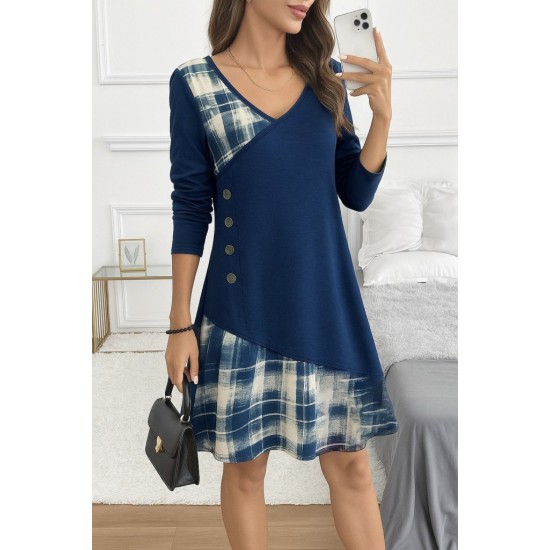 Kadın Uzun Kollu V Yakalı Yün Viskon Ve Desenli Süprem Elbise , 29010 Kadın Uzun Kollu V Yakalı Yün Viskon Ve Desenli Süprem Elbise , 29010