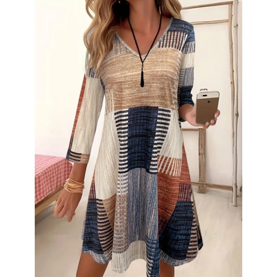 Kadın Uzun Kollu V Yaka Süprem Mini Elbise , 29030 Kadın Uzun Kollu V Yaka Süprem Mini Elbise , 29030